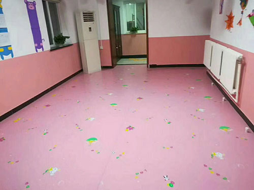 幼兒園室內PVC地板展示